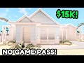 15k NO GAME PASS Bloxburg Coastal House Build Tutorial W VOICE