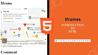 How to Embed Google Map with iframe HTML Tag to a Website HTML Tutorial for Beginners