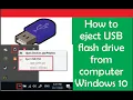 How to eject USB flash drive from computer windows 10