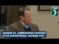 Saginaw Co commissioner censured after controversial Facebook post