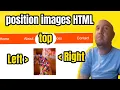 how to change image position in html