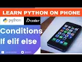 Python on Phone 13 Conditional Statements in Python