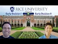 Rice University EDI vs EDII Admit Data