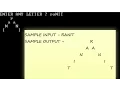 QBasic--print an awesome pattern of any inputted letter