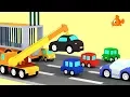 POLICE CAR CHASE Cartoon Cars - Cartoon Animation Cartoons for children
