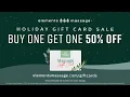 Elements Massage Holiday Gift Cards - Buy One Get One 50 Off