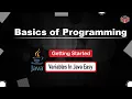 Variables In Java Getting Started In English Java - 2