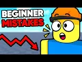 MISTAKES Beginner Roblox Developers make