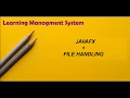 LMS using javafx and file handling
