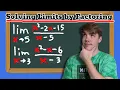 Solving Limits By Factoring Calculus 1
