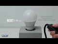 Instructions on how to reset the Feit Electric Smart Wi-Fi light bulbs
