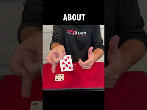 Paper clip card trick