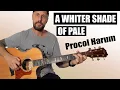 Download Lagu A Whiter Shade of Pale - Acoustic Cover Tutorial - Procol Harum