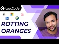 Rotting Oranges LeetCode 994 Full solution using DFS Flood Fill algorithm