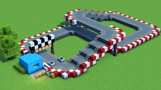 Minecraft Tutorial How To Make A Go Kart Track Fair Part 6