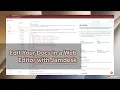 Edit Your Docs in the Browser Jamdesk Web Editor Walkthrough