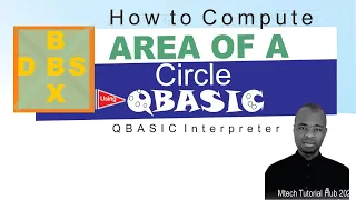 How to create Area of a Circle using QBASIC
