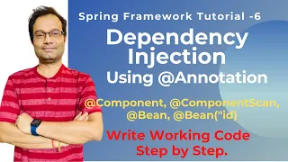 Spring Dependency Injection Annotation Based Code for Beginners Eclipse Coding Step by Step