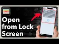 How To Open Wallet Apple Pay From Lock Screen