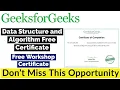 GeeksForGeeks Free Courses with Certificate Data Structure and Algorithm Programming Gfg DSA