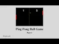 Ping Pong Ball Game Project Part 1 HTML CSS Setup Using Visual Studio Code