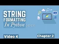 String Formatting in Python Python Training in Hindi Python Tutorial for Beginners