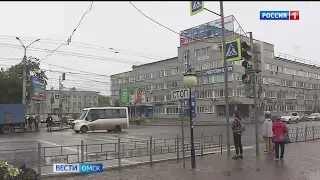 На улице Лукашевича в Омске начали устанавливать интеллектуальные транспортные системы