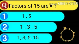Quiz - Factors and Multiples