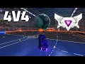 Rocket League 4v4 Gameplay - Supersonic Legend 1308 MMR