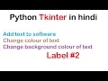 how to add gui in python program How to add text in python tkinter software Label in tkinter