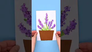 Q-Tip Flower Painting