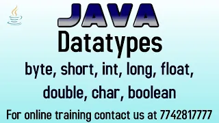 datatypes and variables in java in Hindi