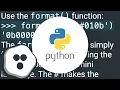 Convert to binary and keep leading zeros