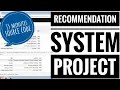 recommendation system in machine learning recommendation system in pythhon ML project
