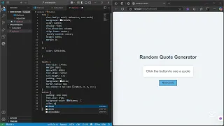 Create a Random Quote Generator Using HTML CSS JavaScript Beginner Web Dev Project