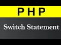 Switch Statement in PHP Tutorial in Hindi Urdu 2021