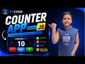 Making Counter App using JS Complete tutorial in hindi ZYCODE