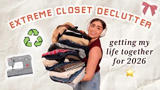 *massive* 2026 closet DECLUTTER π | reviewing EVERYTHING in my closet π