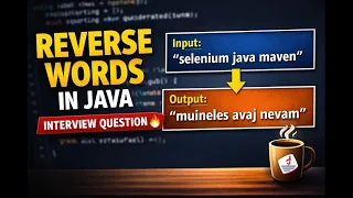 Reverse Each Word in a String in Java Interview Question