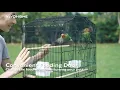 VIVOHOME 59 8 Inch Wrought Iron Bird Cage