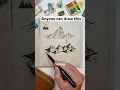 What MAKES an art piece How to draw mountains