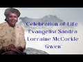 Evangelist Sandra Lorraine McCorkle Gwen