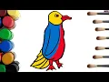 Penguin Coloring Pages - How to Draw and Color a Penguin Easy