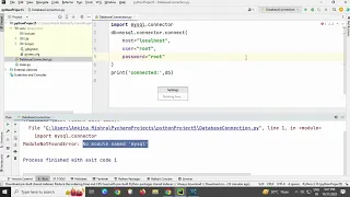 how to connect MySQL with Python Connect to MySQl with PyCharm python database connection