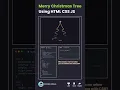 Merry Christmas Tree HTML CSS JS Animated Tutorial Beginner Friendly
