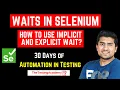 Waits in Selenium How to Use Implicit and Explicit Wait Day 13