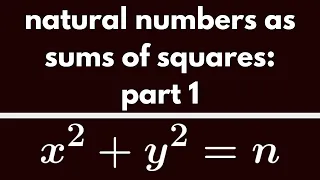 Number Theory Sums of Squares Part 1