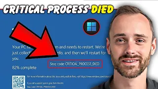CRITICAL PROCESS DIED Error Fix Windows 11 Stop Code
