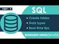 SQL Telugu Tutorial For Beginners Create Table Data Types REAL-TIME TIPS