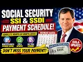Social Security SSI SSDI Payment Schedule Complete Month-by-Month Guide COLA Update